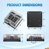 imageNilight 12V24V Camping Electrical System Centre Battery Power Control Box Fuse Block Switches Cigar Socket Voltmeter USB Charger Anderson Connector Ideal for RV Car Canopy Caravan Camper Trailer Van6Way Fuse Block
