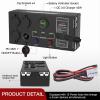 imageNilight 12V24V Camping Electrical System Centre Battery Power Control Box Fuse Block Switches Cigar Socket Voltmeter USB Charger Anderson Connector Ideal for RV Car Canopy Caravan Camper Trailer Van12V 24V Mini Power Box