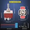 imageNilight 3PCS White LED Toggle Switches 12V 20A 3 Pin 2 Position ON Off SPST Heavy Duty Rocker Switch for Auto Car Marine RV Vehicles Truck Boat Dash2PCS Momentary onoffOn