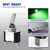 imageNilight 3PCS White LED Toggle Switches 12V 20A 3 Pin 2 Position ON Off SPST Heavy Duty Rocker Switch for Auto Car Marine RV Vehicles Truck Boat Dash3PCS LED Switch Green