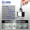 imageNilight 3PCS White LED Toggle Switches 12V 20A 3 Pin 2 Position ON Off SPST Heavy Duty Rocker Switch for Auto Car Marine RV Vehicles Truck Boat Dash3PCS LED Switch Green