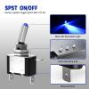 imageNilight 3PCS White LED Toggle Switches 12V 20A 3 Pin 2 Position ON Off SPST Heavy Duty Rocker Switch for Auto Car Marine RV Vehicles Truck Boat Dash3PCS LED Switch Blue