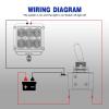 imageNilight 3PCS White LED Toggle Switches 12V 20A 3 Pin 2 Position ON Off SPST Heavy Duty Rocker Switch for Auto Car Marine RV Vehicles Truck Boat Dash3PCS LED Switch White
