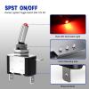 imageNilight 3PCS White LED Toggle Switches 12V 20A 3 Pin 2 Position ON Off SPST Heavy Duty Rocker Switch for Auto Car Marine RV Vehicles Truck Boat Dash3PCS LED Switch Red