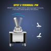 imageNilight 3PCS White LED Toggle Switches 12V 20A 3 Pin 2 Position ON Off SPST Heavy Duty Rocker Switch for Auto Car Marine RV Vehicles Truck Boat Dash5PCS Switch wRed Cover