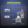 imageNilight 3PCS White LED Toggle Switches 12V 20A 3 Pin 2 Position ON Off SPST Heavy Duty Rocker Switch for Auto Car Marine RV Vehicles Truck Boat Dash5PCS Led Switch Red