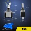 imageNilight 3PCS White LED Toggle Switches 12V 20A 3 Pin 2 Position ON Off SPST Heavy Duty Rocker Switch for Auto Car Marine RV Vehicles Truck Boat Dash5PCS Led Switch Blue