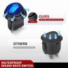 imageNilight 5Pcs Waterproof Round Rocker Toggle Yellow LED Switch 12V 20A 3 Pin ON Off SPST for Car Truck Boat Marine Automotive RV with Locked Terminal Wires5Pcs Blue