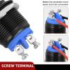 imageNilight 5Pcs Waterproof Round Rocker Toggle Yellow LED Switch 12V 20A 3 Pin ON Off SPST for Car Truck Boat Marine Automotive RV with Locked Terminal Wires19mm Momentary Switch