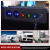 imageNilight 5Pcs Waterproof Round Rocker Toggle Yellow LED Switch 12V 20A 3 Pin ON Off SPST for Car Truck Boat Marine Automotive RV with Locked Terminal Wires5Pcs Mixed Color