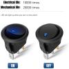 imageNilight 5Pcs Waterproof Round Rocker Toggle Yellow LED Switch 12V 20A 3 Pin ON Off SPST for Car Truck Boat Marine Automotive RV with Locked Terminal Wires12Pcs Round Switch Blue