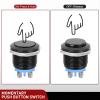 imageNilight 5Pcs Waterproof Round Rocker Toggle Yellow LED Switch 12V 20A 3 Pin ON Off SPST for Car Truck Boat Marine Automotive RV with Locked Terminal Wires16mm Momentary Switch