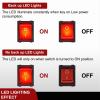 imageNilight 5Pcs Waterproof Round Rocker Toggle Yellow LED Switch 12V 20A 3 Pin ON Off SPST for Car Truck Boat Marine Automotive RV with Locked Terminal Wires3PCS Rocker Switches Red LED