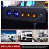 imageNilight 5Pcs Waterproof Round Rocker Toggle Yellow LED Switch 12V 20A 3 Pin ON Off SPST for Car Truck Boat Marine Automotive RV with Locked Terminal Wires5Pcs Yellow