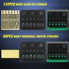 imageNilight 6 Gang Rocker Switch Panel Waterproof PreWired Aluminum Power Control Marine Panels with PD Type C and USB Cigarette Lighter Socket Voltmeter 12V 24V ON Off Switches for Car Trucks Boats RVsGreen