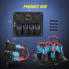 imageNilight 8 Gang Rocker Switch Panel Waterproof PreWired Marine with Resettable Circuit Breaker LED Backlight 5A 10A 15A Breakers 12V 24V ON Off 3 PIN Toggle Switches for Car Truck Boat RVBlue