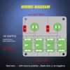 imageNilight 8 Gang Rocker Switch Panel Waterproof PreWired Marine with Resettable Circuit Breaker LED Backlight 5A 10A 15A Breakers 12V 24V ON Off 3 PIN Toggle Switches for Car Truck Boat RVBlue