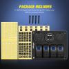 imageNilight 8 Gang Rocker Switch Panel Waterproof PreWired Marine with Resettable Circuit Breaker LED Backlight 5A 10A 15A Breakers 12V 24V ON Off 3 PIN Toggle Switches for Car Truck Boat RVBlue