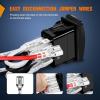 imageNilight 90011D Rocker Switch Holder Panel Switch Holder housing Kit ABS Plastic Black Automotive Mount Toggle Switch housing Pack of 4 2 Years Warranty 4PCS Switch PanelAuxiliary Batter