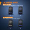 imageNilight 90011D Rocker Switch Holder Panel Switch Holder housing Kit ABS Plastic Black Automotive Mount Toggle Switch housing Pack of 4 2 Years Warranty 4PCS Switch PanelMusic