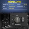 imageNilight Headlight Dimmer Switch Compatible with 1999 2000 2001 2002 Suburban Tahoe GMC Sierra 1500 2500 Chevy Silverado 3500 with Yellowish LED LightChevyGMC CK 19951999