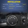 imageNilight Headlight Dimmer Switch Compatible with 1999 2000 2001 2002 Suburban Tahoe GMC Sierra 1500 2500 Chevy Silverado 3500 with Yellowish LED LightChevyGMC 20072013