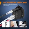 imageNilight Marine Rocker Switch Toggle Switch 2 Pin On Off SPST Switches 20A12V 10A24V Waterproof Switch with Jumper Wires Set for Cars Trucks Boats ATVs UTVs RVsRed