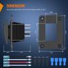 imageNilight Marine Rocker Switch Toggle Switch 2 Pin On Off SPST Switches 20A12V 10A24V Waterproof Switch with Jumper Wires Set for Cars Trucks Boats ATVs UTVs RVsAuto Manual Rocker Switch