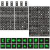 imageNilight 249PCS Night Glow Sticker for Rocker Switch Panel DIY Luminous Pattern Text Label in The Dark Toggle for Dashboard Boat RV Car Truck Vehicle