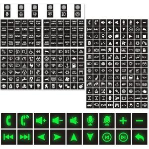 imageNilight 249PCS Night Glow Sticker for Rocker Switch Panel DIY Luminous Pattern Text Label in The Dark Toggle for Dashboard Boat RV Car Truck Vehicle