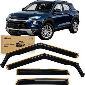 imageNilight in Channel Window Visors for Chevrolet Chevy Malibu 20162024 2025 Side Window Deflectors Rain Guards Smoke Tint Reduce Wind Noise Car Wash Safe 4PCSChevy TrailBlazer 20212025