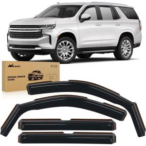 imageNilight in Channel Window Visors for Chevrolet Chevy Malibu 20162024 2025 Side Window Deflectors Rain Guards Smoke Tint Reduce Wind Noise Car Wash Safe 4PCSChevy Tahoe 20152020