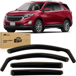 imageNilight in Channel Window Visors for Chevrolet Chevy Malibu 20162024 2025 Side Window Deflectors Rain Guards Smoke Tint Reduce Wind Noise Car Wash Safe 4PCSChevy Equinox 20182024