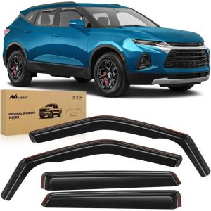 imageNilight in Channel Window Visors for Chevrolet Chevy Malibu 20162024 2025 Side Window Deflectors Rain Guards Smoke Tint Reduce Wind Noise Car Wash Safe 4PCSChevy Blazer 20192026