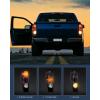 imageNilight Headlight and Taillight Assembly Combo Compatible with 2004 2005 2006 2007 2008 2009 2010 2011 2012 Chevy Colorado GMC Canyon OE Style Black Housing Amber Reflector with Red Tail LightSmoke RedDriver Side