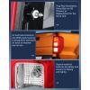 imageNilight Tail Light Assembly Compatible with 2019 2020 2021 2022 2023 Ford Ranger XL wo Blind Spot Halogen Type Rear Taillight Lamp Replacement OE Style Right Passenger SidePassenger Side