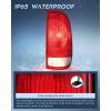 imageNilight Tail light  3rd Third Brake Light Assembly Compatible with 1999 2000 2001 2002 2003 2004 2005 2006 2007 F250 F350 F450 F550 Super Duty Dark Red Taillight with High Mount Brake Rear Cargo LampRedPassenger Side