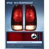 imageNilight Tail light  3rd Third Brake Light Assembly Compatible with 1999 2000 2001 2002 2003 2004 2005 2006 2007 F250 F350 F450 F550 Super Duty Dark Red Taillight with High Mount Brake Rear Cargo LampDark RedPair