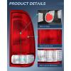 imageNilight Tail light  3rd Third Brake Light Assembly Compatible with 1999 2000 2001 2002 2003 2004 2005 2006 2007 F250 F350 F450 F550 Super Duty Dark Red Taillight with High Mount Brake Rear Cargo LampRedPassenger Side