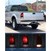 imageNilight Tail light  3rd Third Brake Light Assembly Compatible with 1999 2000 2001 2002 2003 2004 2005 2006 2007 F250 F350 F450 F550 Super Duty Dark Red Taillight with High Mount Brake Rear Cargo LampDark RedPassenger Side