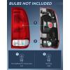 imageNilight Tail light  3rd Third Brake Light Assembly Compatible with 1999 2000 2001 2002 2003 2004 2005 2006 2007 F250 F350 F450 F550 Super Duty Dark Red Taillight with High Mount Brake Rear Cargo LampRedPassenger Side