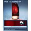 imageNilight Tail light  3rd Third Brake Light Assembly Compatible with 1999 2000 2001 2002 2003 2004 2005 2006 2007 F250 F350 F450 F550 Super Duty Dark Red Taillight with High Mount Brake Rear Cargo LampDark RedPassenger Side