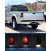 imageNilight Tail light  3rd Third Brake Light Assembly Compatible with 1999 2000 2001 2002 2003 2004 2005 2006 2007 F250 F350 F450 F550 Super Duty Dark Red Taillight with High Mount Brake Rear Cargo LampSmokePassenger Side