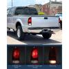 imageNilight Tail light  3rd Third Brake Light Assembly Compatible with 1999 2000 2001 2002 2003 2004 2005 2006 2007 F250 F350 F450 F550 Super Duty Dark Red Taillight with High Mount Brake Rear Cargo LampDark Red w3rd Brake Light