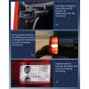 imageNilight Taillight Assembly Compatible With 2007 2008 2009 2010 2011 2012 2013 2014 Chevy Chevrolet Tahoe Suburban Tail Lights Rear Lamps Replacement Passenger Side Dark RedSmokeDriver Side