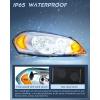 imageNilight Taillight Assembly Compatible with 2006 2007 2008 2009 2010 2011 2012 2013 Chevy Impala 2014 2015 2016 Chevrolet Impala Limited Rear Tail Light Left Drive SideChrome Housing  Amber Reflector