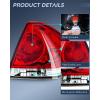 imageNilight Taillight Assembly Compatible with 2006 2007 2008 2009 2010 2011 2012 2013 Chevy Impala 2014 2015 2016 Chevrolet Impala Limited Rear Tail Light Left Drive SidePassenger Side