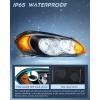 imageNilight Taillight Assembly Compatible with 2006 2007 2008 2009 2010 2011 2012 2013 Chevy Impala 2014 2015 2016 Chevrolet Impala Limited Rear Tail Light Left Drive SideBlack Housing  Amber Reflector