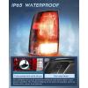 imageNilight Taillight Assembly Compatible with 2009 2010 2011 2012 2013 2014 2015 2016 2017 2018 Dodge Ram 1500 20102018 Ram 2500 3500 Incandescent Type Upgrade LED Tail Lights Rear Brake LampsDark RedDriver Side