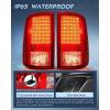 imageNilight Taillight Assembly Compatible with 2009 2010 2011 2012 2013 2014 2015 2016 2017 2018 Dodge Ram 1500 20102018 Ram 2500 3500 Incandescent Type Upgrade LED Tail Lights Rear Brake LampsLED Red